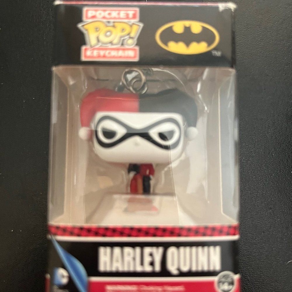 NIB Funko Pocket Pop Keychain Batman Joker Harley Quinn